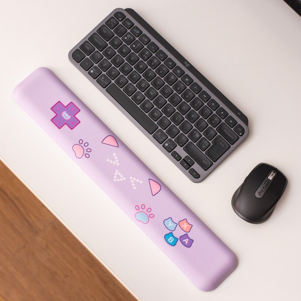 Geekshare Cat Ears Giant Desk Mat and Wrist Rest Set