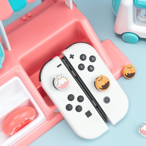 GeekShare Donut Cat Thumb Grips for Nintendo Switch